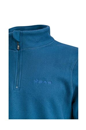 2AS CARLOW Yarım Fermuarlı Erkek Polar Sweatshirt Lacivert