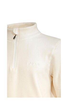 2AS CARLOW Yarım Fermuarlı Erkek Polar Sweatshirt Krem