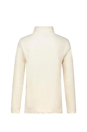 2AS CARLOW Yarım Fermuarlı Erkek Polar Sweatshirt Krem