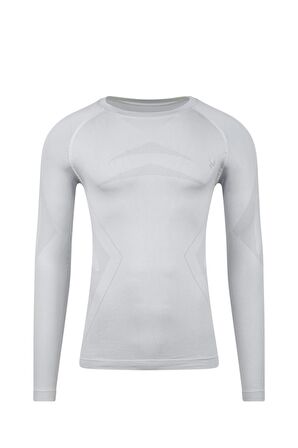 2AS Erkek Heatwave Seamless Baselayer Üst İçlik Gri