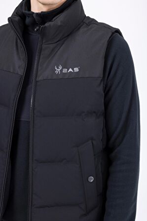 2AS Archer Erkek Down Vest Ceket Siyah
