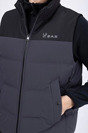 2AS Archer Erkek Down Vest Ceket Antrasit/Siyah