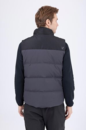 2AS Archer Erkek Down Vest Ceket Antrasit/Siyah