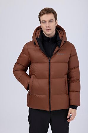 2AS Angelo Erkek Down Ceket Mont Kahverengi