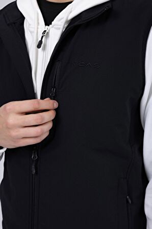 2AS Wayne Merino Yünlü Unisex Yelek Siyah
