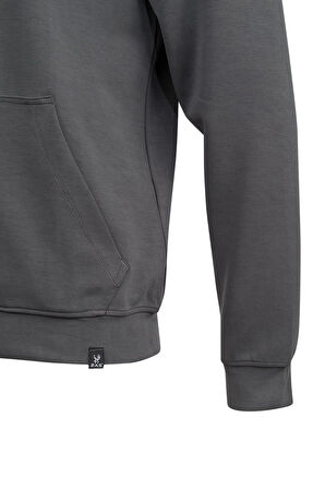 2AS Orgeen Kapşonlu Tam Fermuarlı Sweatshirt Antrasit