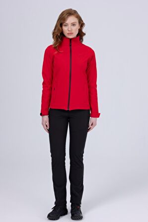 2AS Bianca İnce Softshell Kadın Ceket Kırmızı