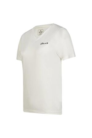 2AS Freda V Yaka Kadın Tişört Beyaz