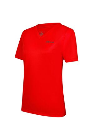 2AS Freda V Yaka Kadın Tişört Kırmızı