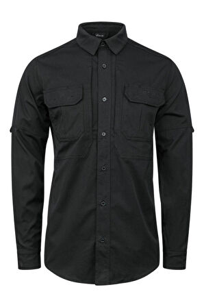 2AS Tiaga Tactical Erkek Siyah Gömlek 2ASTİAWFBSS24