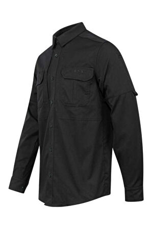 2AS Tiaga Tactical Erkek Siyah Gömlek 2ASTİAWFBSS24