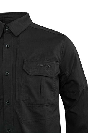 2AS Tiaga Tactical Erkek Siyah Gömlek 2ASTİAWFBSS24