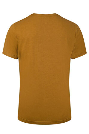 2AS Winson  Erkek Viloft Sıfır Yaka T-Shirt Açık Kahverengi