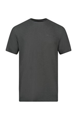 Kalei Sıfır Yaka Açık Antrasit T-Shirt