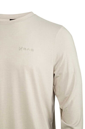 2AS Vernon Erkek Uzun Kol Viloft T-Shirt Beyaz