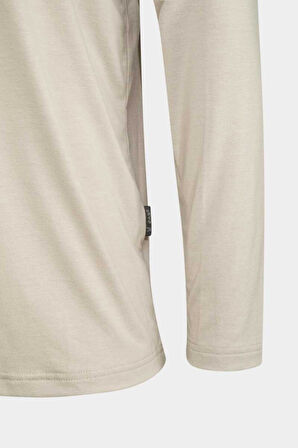 2AS Vernon Erkek Uzun Kol Viloft T-Shirt Beyaz