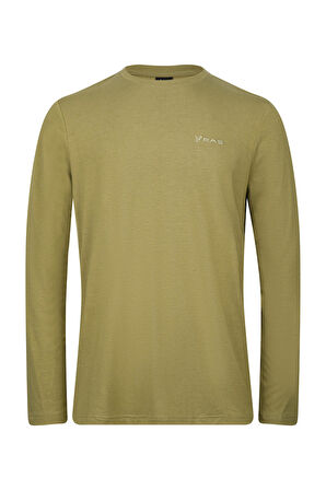 2AS Vernon Erkek Uzun Kol Viloft T-Shirt Yeşil