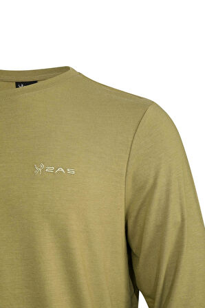 2AS Vernon Erkek Uzun Kol Viloft T-Shirt Yeşil