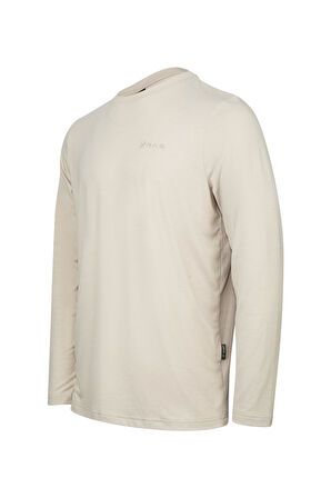 2AS Vernon Erkek Uzun Kol Viloft T-Shirt Bej