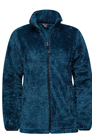 2AS Sofia Kadın Tam Fermuarlı Çizgili Polar