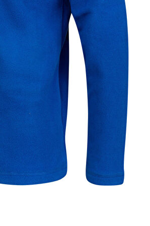 2AS Cedric Erkek Yarım Fermuarlı İnce Polar Sweatshirt Mavi