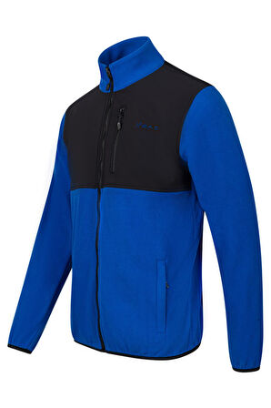 2AS Cliff Erkek Parçalı İnce Polar Sweatshirt Mavi