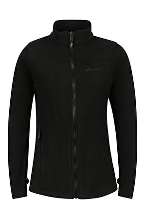 2AS Cara Kadın Tam Fermuarlı İnce Polar Sweatshirt