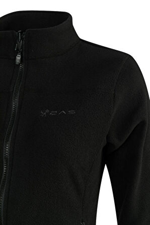 2AS Cara Kadın Tam Fermuarlı İnce Polar Sweatshirt