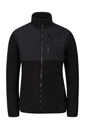 2AS Cliff Erkek Parçalı İnce Polar Sweatshirt Siyah