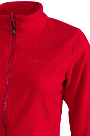 2AS Cara Kadın Tam Fermuarlı İnce Polar Sweatshirt