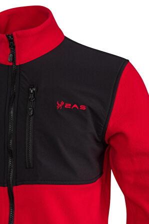 2AS Cliff Erkek Parçalı İnce Polar Sweatshirt Kırmızı
