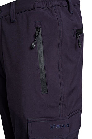 2AS Barunas Erkek  İnce Softshell Kargo Pantolon Antrasit