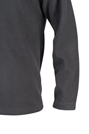 2AS Clara Çocuk Yarım Fermuarlı İnce Polar Sweatshirt Antrasit