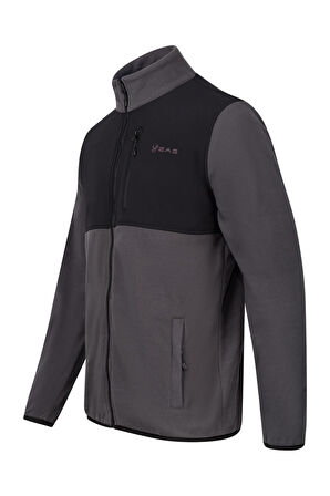 2AS Cliff Erkek Parçalı İnce Polar Sweatshirt Antrasit