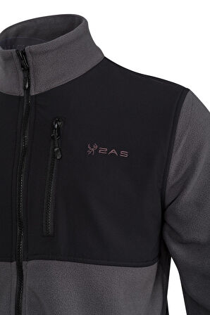 2AS Cliff Erkek Parçalı İnce Polar Sweatshirt Antrasit