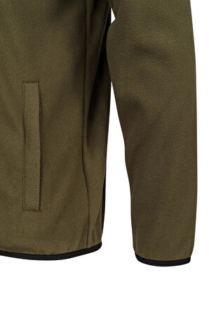 2AS Cliff Erkek Parçalı İnce Polar Sweatshirt Haki