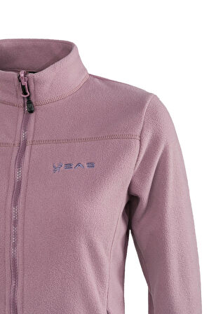 2AS Cara Kadın Tam Fermuarlı İnce Polar Sweatshirt