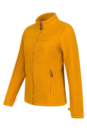 2AS Cara Kadın Tam Fermuarlı İnce Polar Sweatshirt