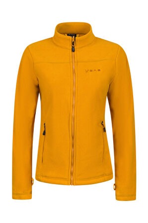 2AS Cara Kadın Tam Fermuarlı İnce Polar Sweatshirt