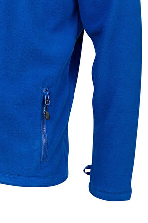 2as Chestert Erkek Tam Fermuarlı İnce Polar Sweatshırt Mavi