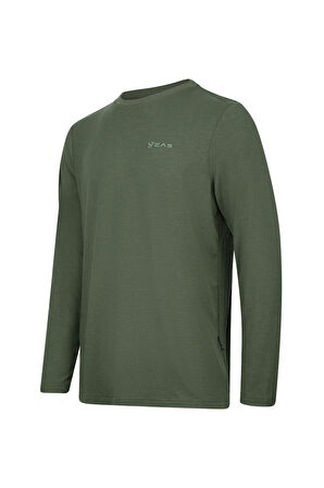 2AS Vernon Erkek Uzun Kol Viloft T-Shirt Haki