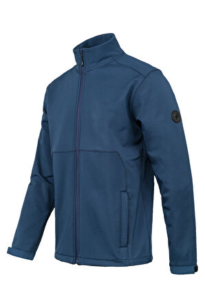 2AS Samuel Erkek Softshell Kareli Ceket Mavi
