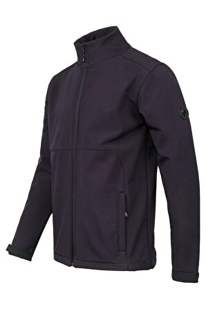 2AS Samuel Erkek Softshell Kareli Ceket Antrasit