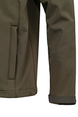 2AS Samuel Erkek Softshell Kareli Ceket Haki