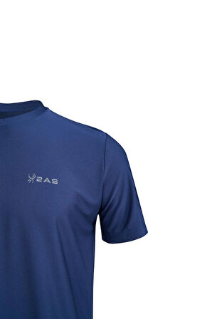 Capri Sıfır Yaka T-Shirt Lacivert