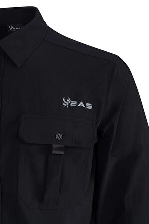 2AS Gear Siyah Erkek Uzun Kollu Gömlek