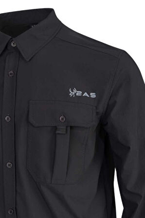 2AS Gear Antrasit Erkek Uzun Kollu Gömlek