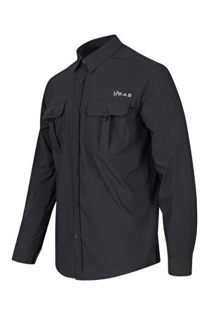 2AS Gear Antrasit Erkek Uzun Kollu Gömlek