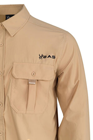 2AS Gear Erkek Gömlek Açık Kahve