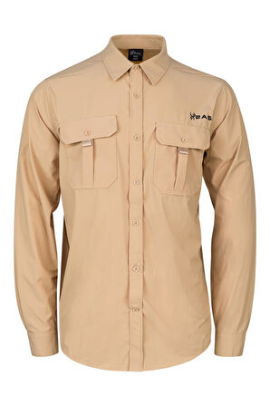 2AS Gear Erkek Gömlek Açık Kahve